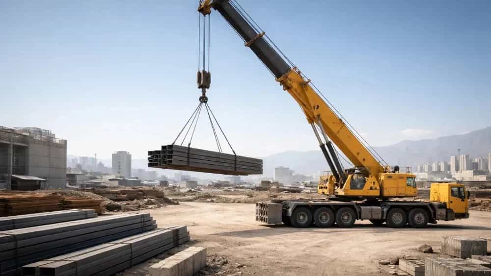 حمل بار سنگین در خاوران تهران با جرثقیل حرفه‌ای